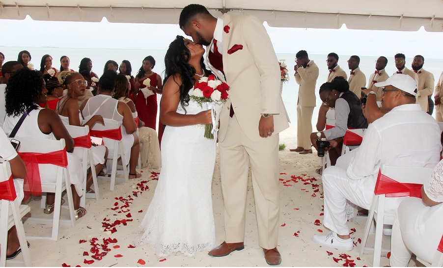 Beach Summer Wedding in The Bahamas